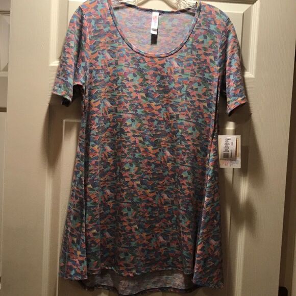 (5/$25) LuLaRoe Perfect T Marled Multicolored - Picture 1 of 4